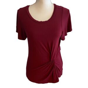 Slate & Willow Short Sleeve Gathered Top Size XS